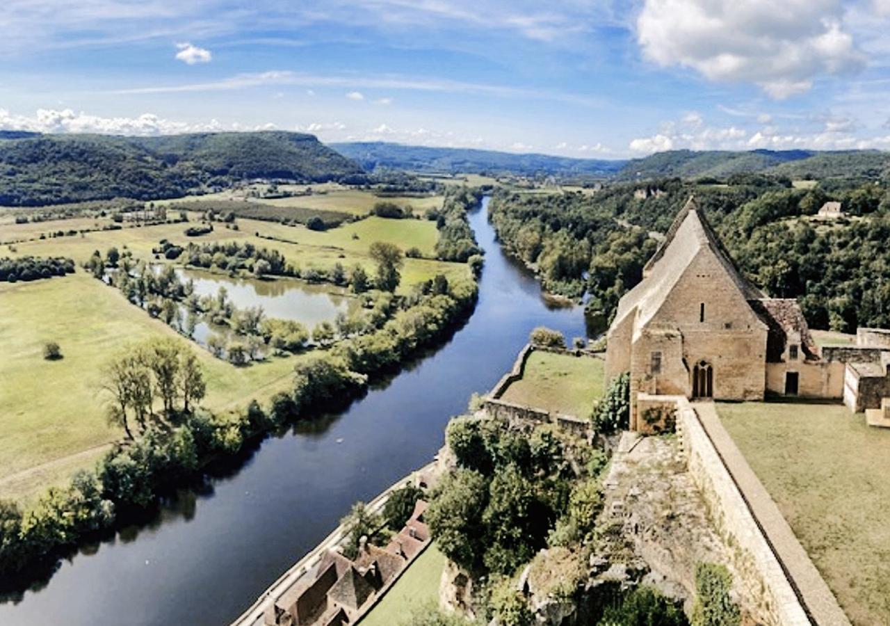Au Coeur De Beynac, Superbe Maison Du 14Eme Siecle Avec Jardin Panoramique المظهر الخارجي الصورة